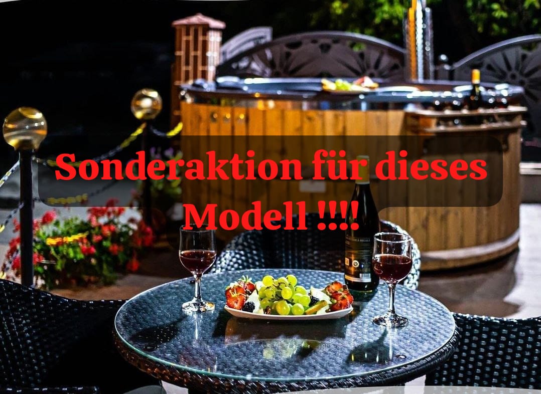 Bild von Komplett-Set Angebot für dieses Modell, Badefass mit Holzofen GFK-Einsatz, ø 200 cm intern Ofen